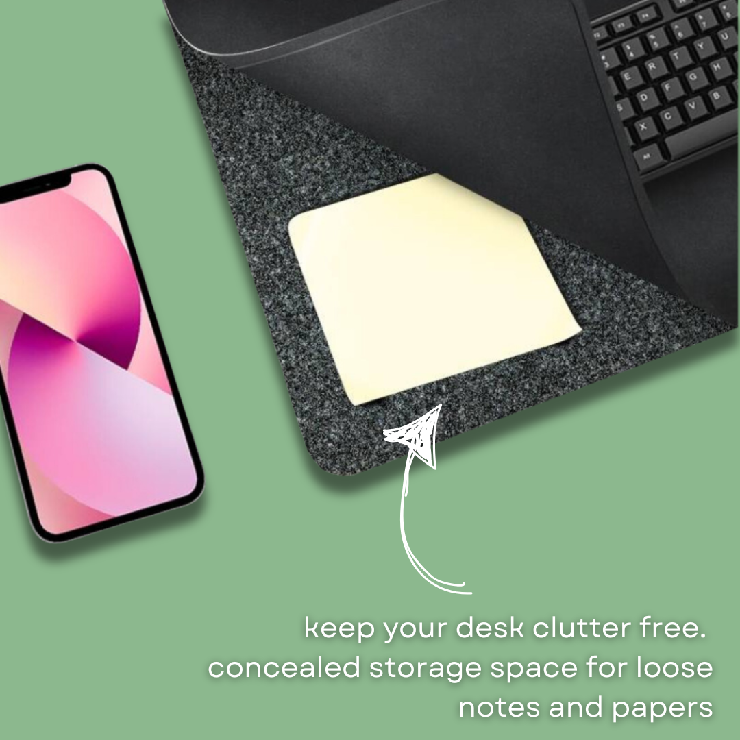 MONX Mat 2.0 - Wireless Charging Desk Mat - Charcoal